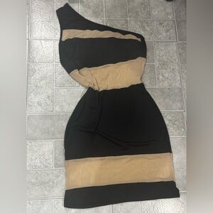 Elegant Black and mesh Women's Dress